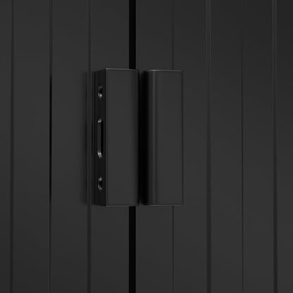 8.5X4ft/ 8.5X6ft Metal Garden Bike Sheds Storage Shed with Lockable Sliding Doors - House Comfort