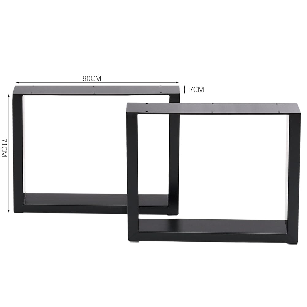 90 L Rectangular Iron Table Legs Heavy Duty DIY Table Bases - House Comfort