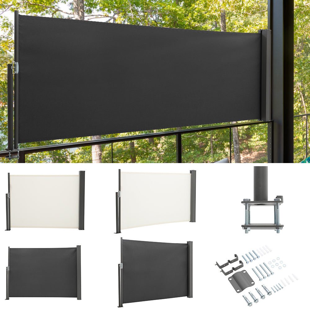 9ft Length Side Awning Retractable Outdoor Privacy Screen - House Comfort