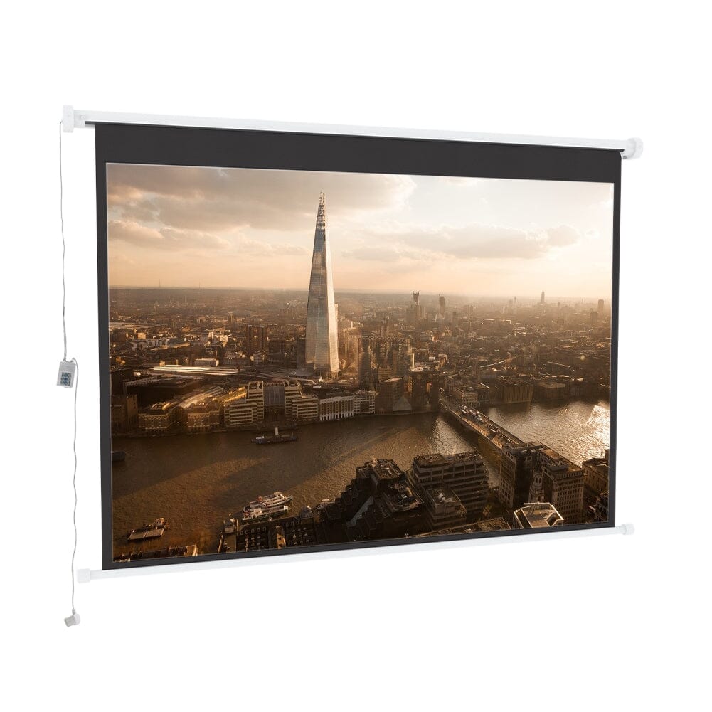 Wall Mount Electric Projector Screen for Home Theater Movie Velora Boutique