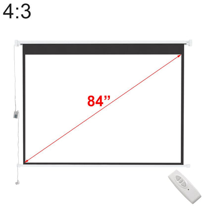 Wall Mount Electric Projector Screen for Home Theater Movie Velora Boutique