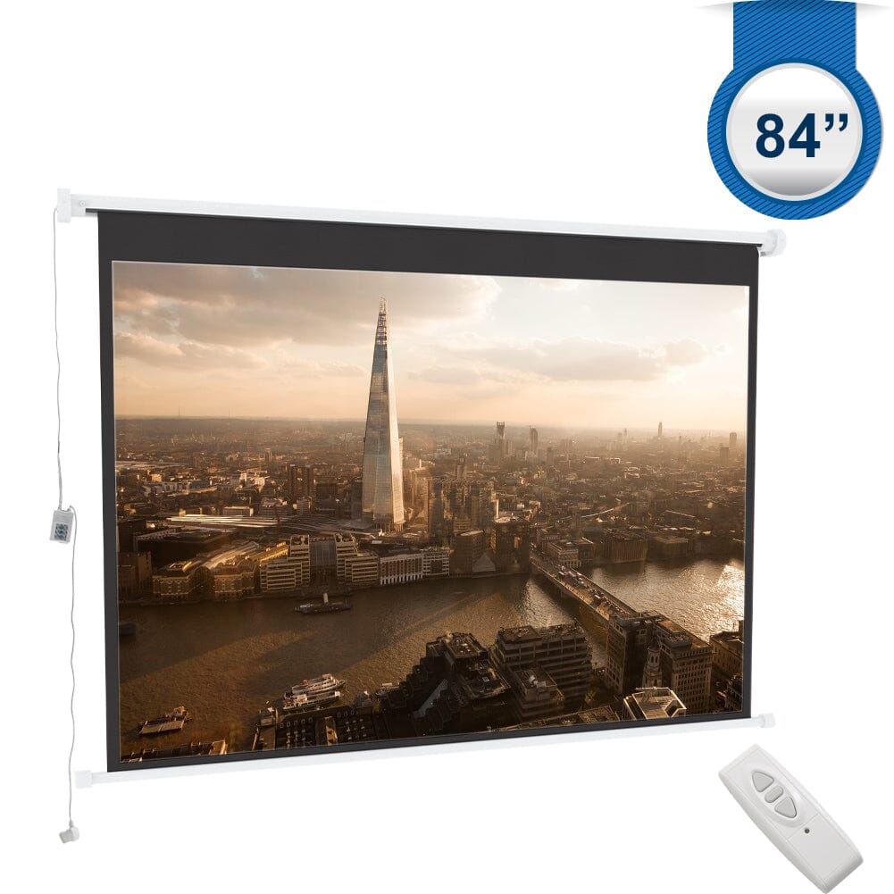 Wall Mount Electric Projector Screen for Home Theater Movie Velora Boutique