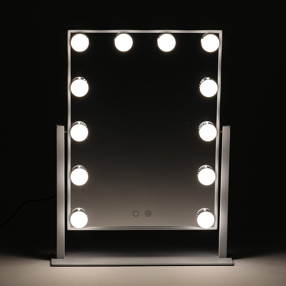 Adjustable Large Rectangular Lighted Makeup Mirror - House Comfort
