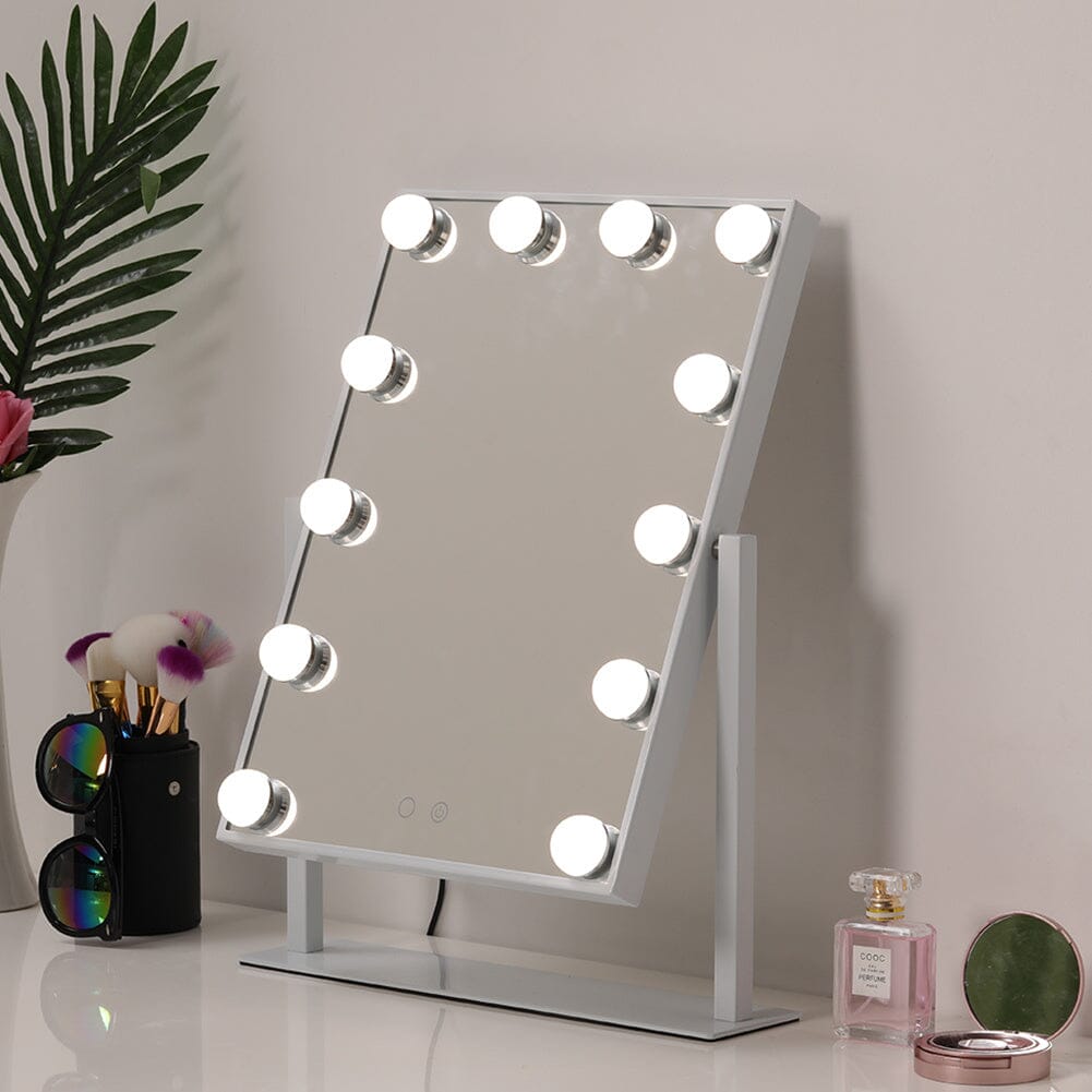 Adjustable Large Rectangular Lighted Makeup Mirror - House Comfort