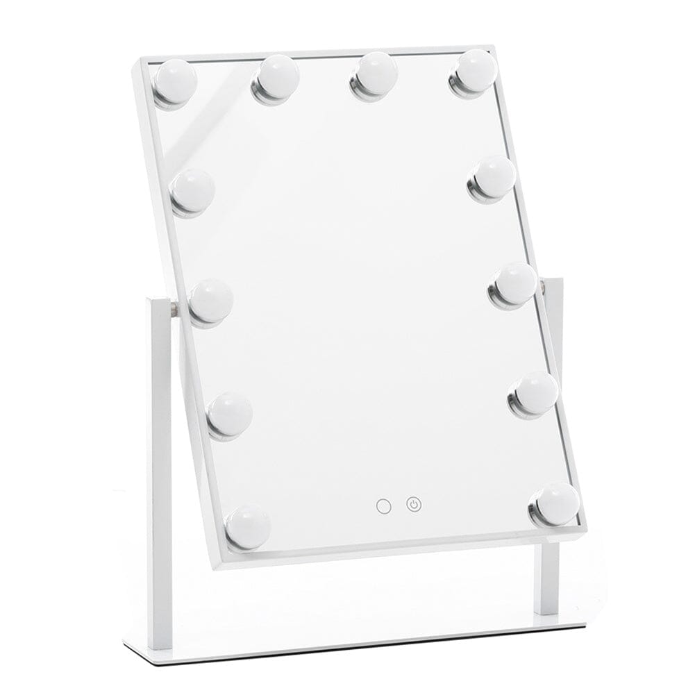 Adjustable Large Rectangular Lighted Makeup Mirror - House Comfort