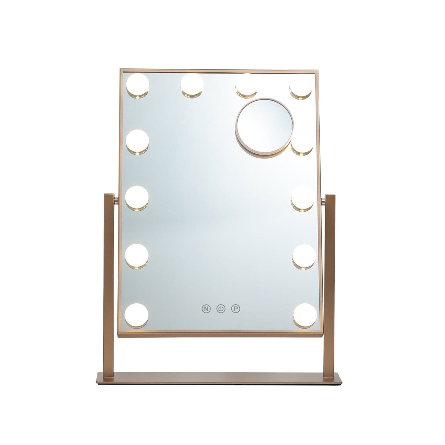 Adjustable Large Rectangular Lighted Makeup Mirror - House Comfort