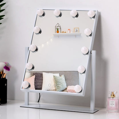 Adjustable Large Rectangular Lighted Makeup Mirror - House Comfort