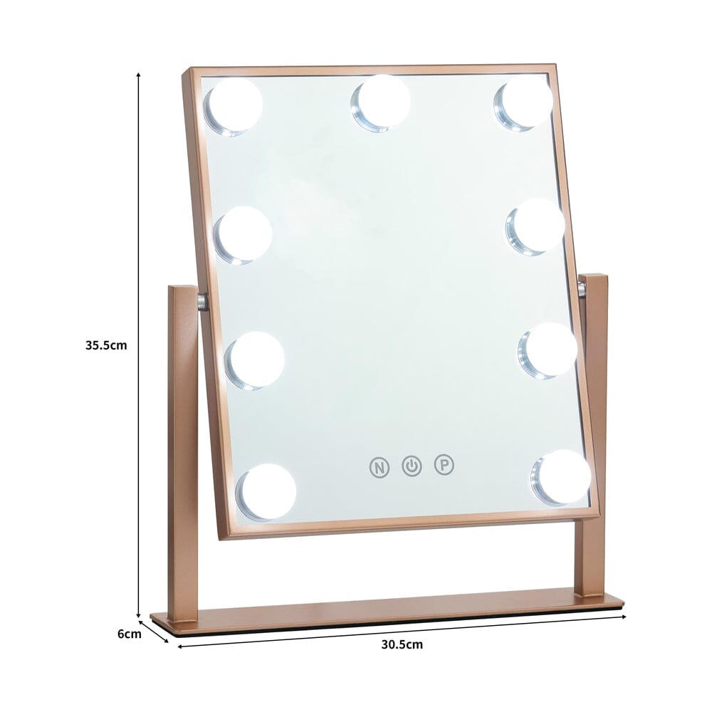 Adjustable LED Hollywood Vanity Mirror Touch Screen Control - House Comfort