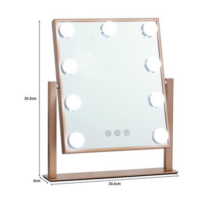 Adjustable LED Hollywood Vanity Mirror Touch Screen Control - House Comfort