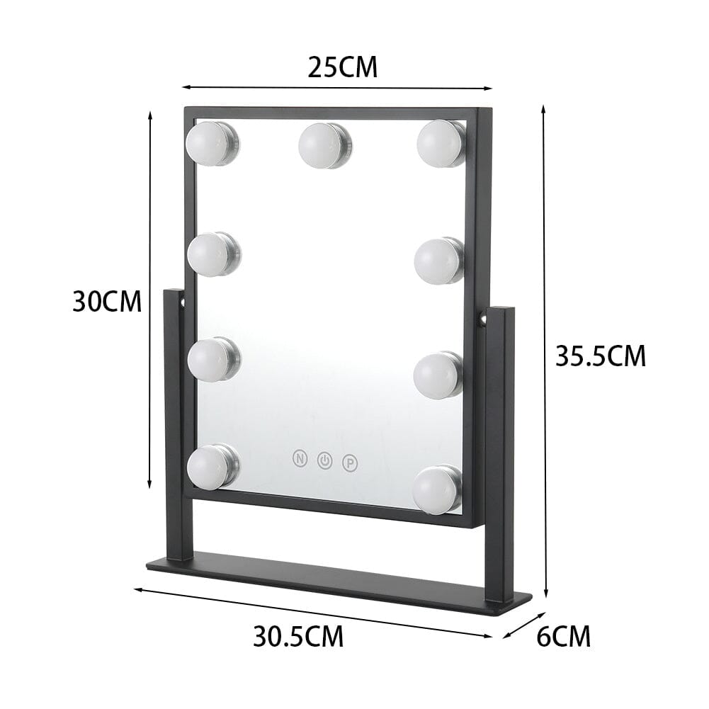 Adjustable LED Hollywood Vanity Mirror Touch Screen Control - House Comfort