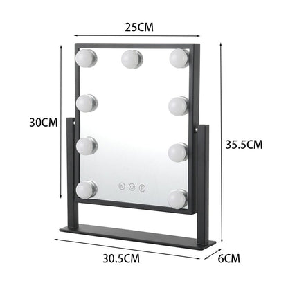 Adjustable LED Hollywood Vanity Mirror Touch Screen Control - House Comfort