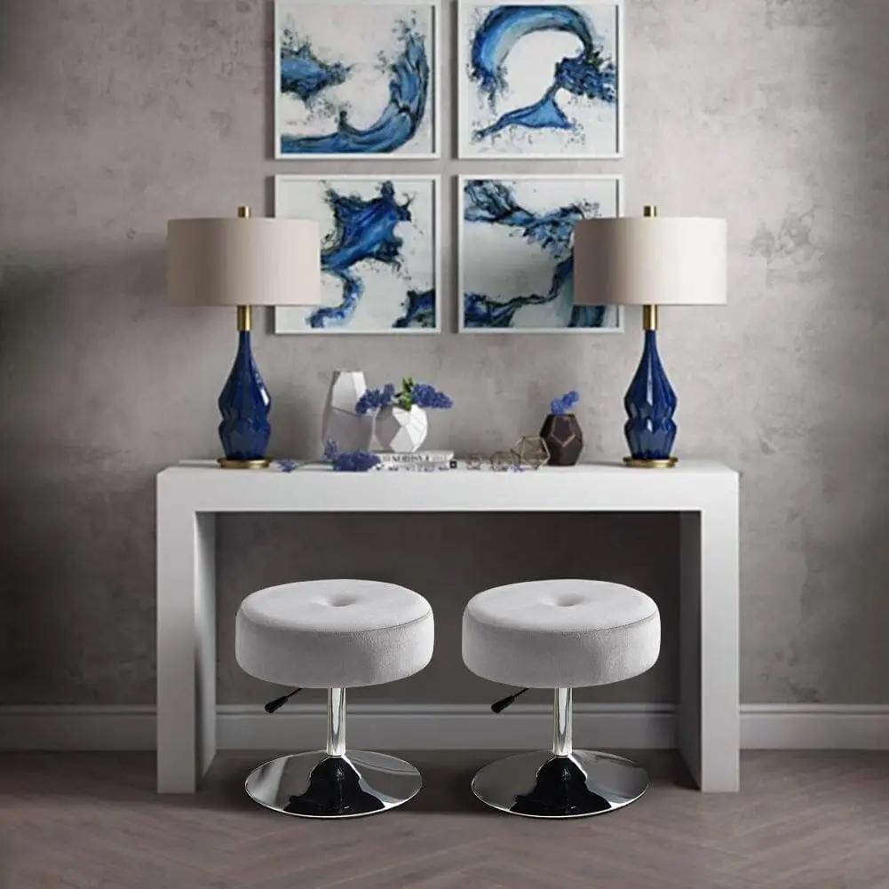 Adjustable Velvet Ottoman with Lift Function - House Comfort