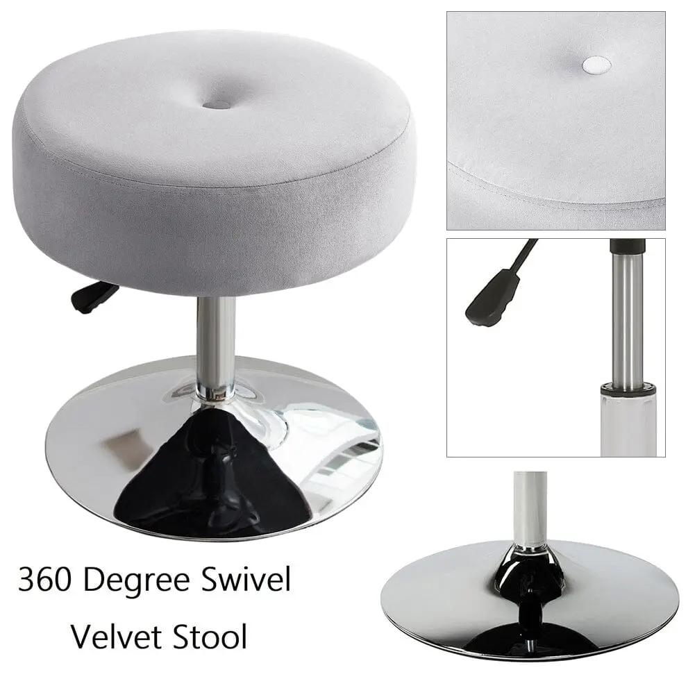 Adjustable Velvet Ottoman with Lift Function - House Comfort