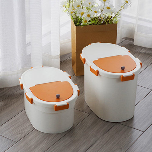 Airtight Flat - Top Pet Food Storage Bin for Dogs and Cats - 4 - 6kg Capacity - House Comfort