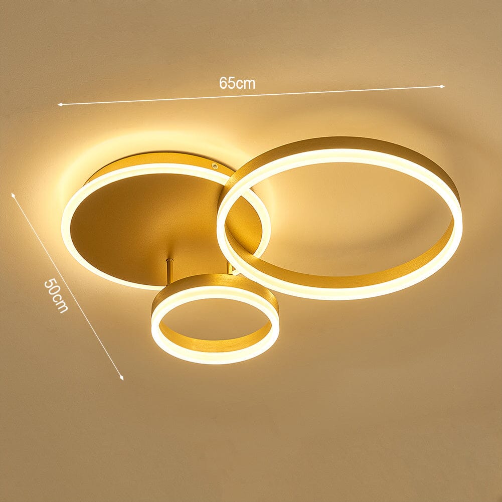 2/3.5 ft Circles  Ceiling Light with LED Dimmable/Non-Dimmable Velora Boutique