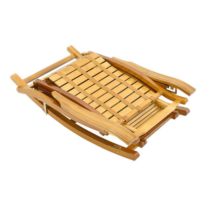 Bamboo Rocking Chair Foldable Recliner - House Comfort
