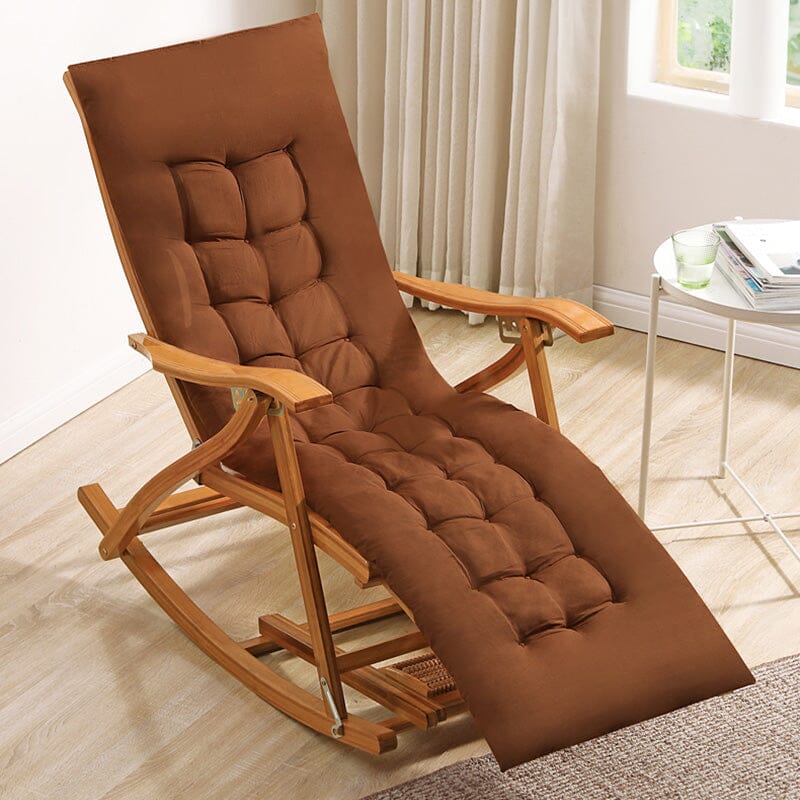 Bamboo Rocking Chair Foldable Recliner - House Comfort