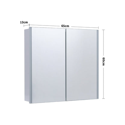 Bathroom Double Doors LED Mirror Cabinet with Smart Switch - House Comfort
