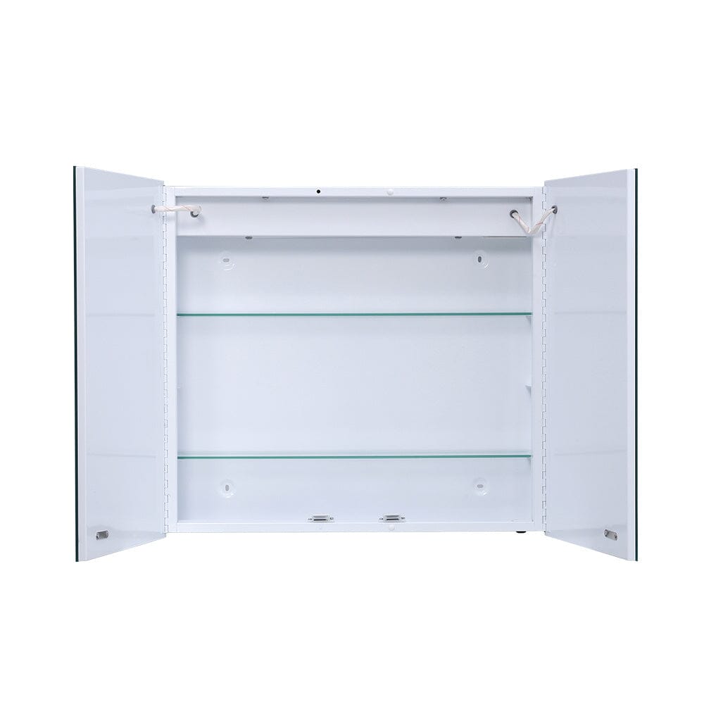 Bathroom Double Doors LED Mirror Cabinet with Smart Switch - House Comfort