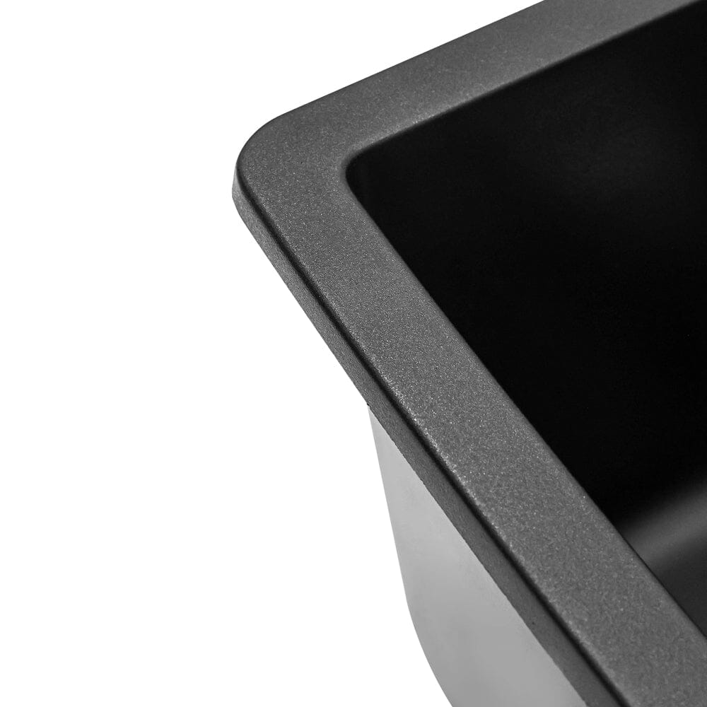 Black High - quality Equal Double Bowl Undermount Kitchen Sink - House Comfort