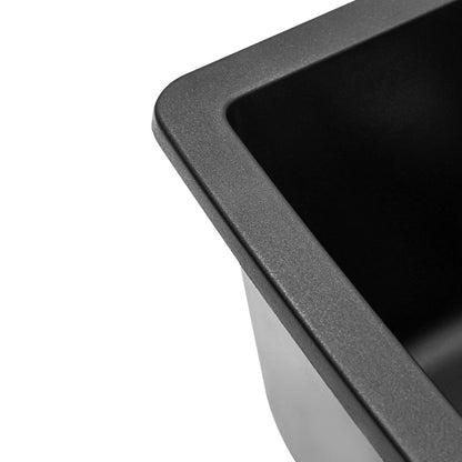 Black High - quality Equal Double Bowl Undermount Kitchen Sink - House Comfort