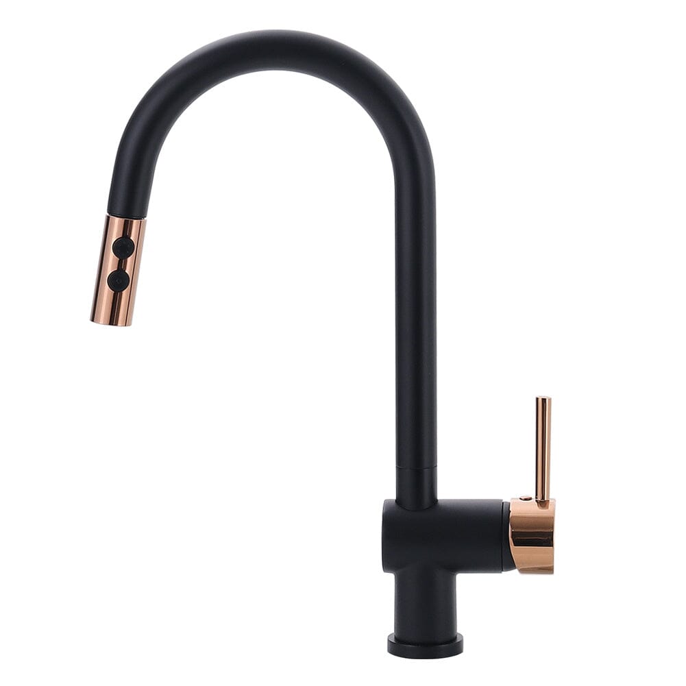 Black Pull Out Single Lever Mono Tap with 2 Jet Options - House Comfort