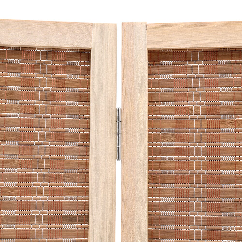 Brown Bamboo Woven 6 - Panel Folding Room Divider - House Comfort