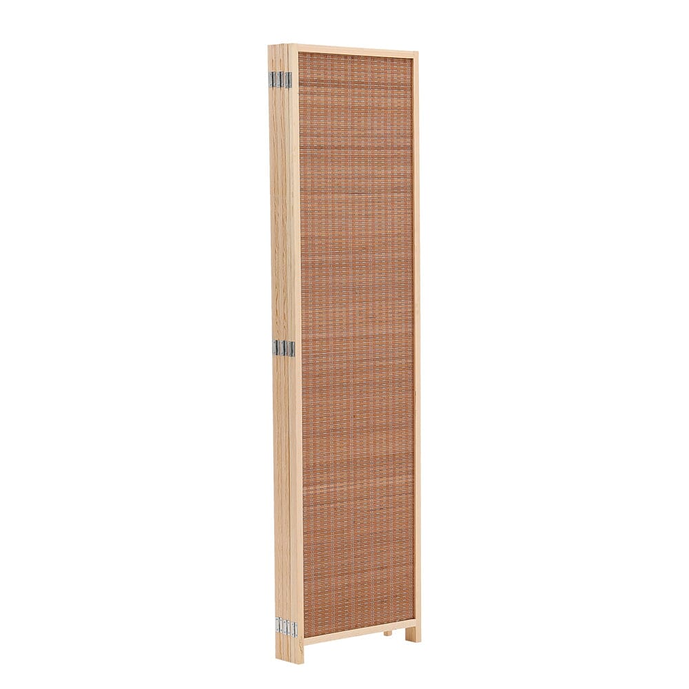 Brown Bamboo Woven 6 - Panel Folding Room Divider - House Comfort
