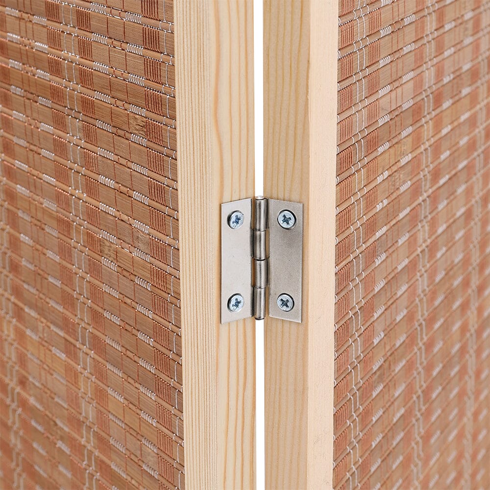 Brown Bamboo Woven 6 - Panel Folding Room Divider - House Comfort