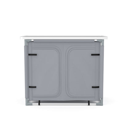 Camping Outdoor Kitchen with 4 Adjustable Feet and 6 Layers - House Comfort
