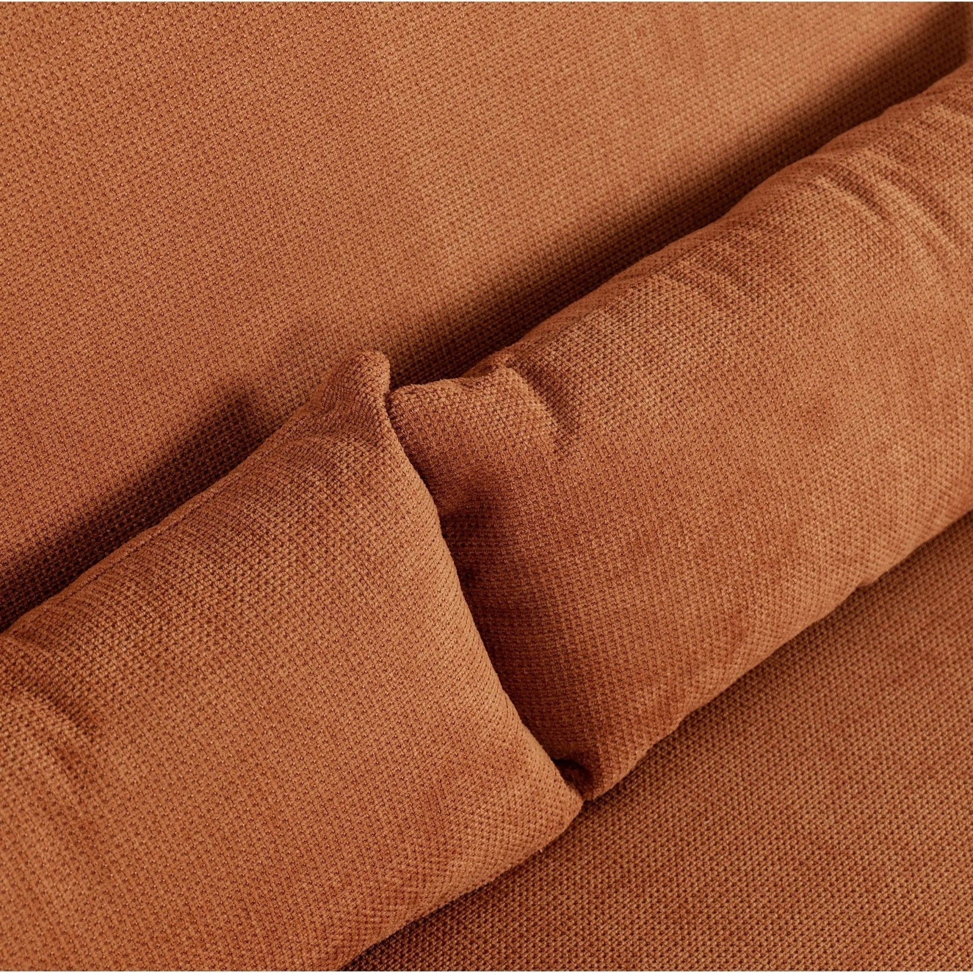 Caramel & Ginger Yellow Fabric Sofa Bed with Adjustable Backrest and Easy Pull - Out Mechanism - House Comfort