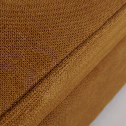 Caramel & Ginger Yellow Fabric Sofa Bed with Adjustable Backrest and Easy Pull - Out Mechanism - House Comfort