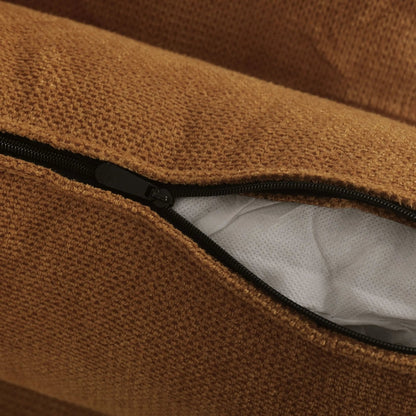 Caramel & Ginger Yellow Fabric Sofa Bed with Adjustable Backrest and Easy Pull - Out Mechanism - House Comfort