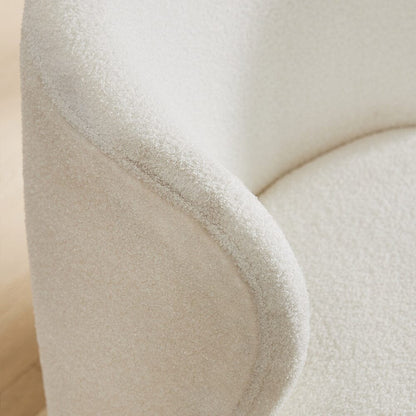 Chic Upholstered Swivel Chair - House Comfort
