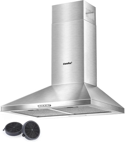 Class A+ 60cm Chimney Cooker Range Hood Kitchen Extractor with 3 - Speed Modes - House Comfort