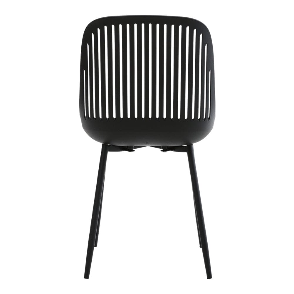 Classic White Plastic Chair, Set of Four, Durable and Lightweight - House Comfort