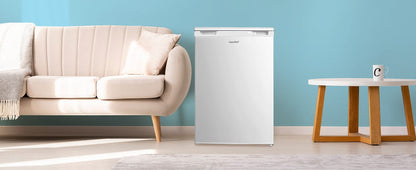 COMFEE 131L White Under Counter Larder Fridge with Adjustable Shelves - House Comfort