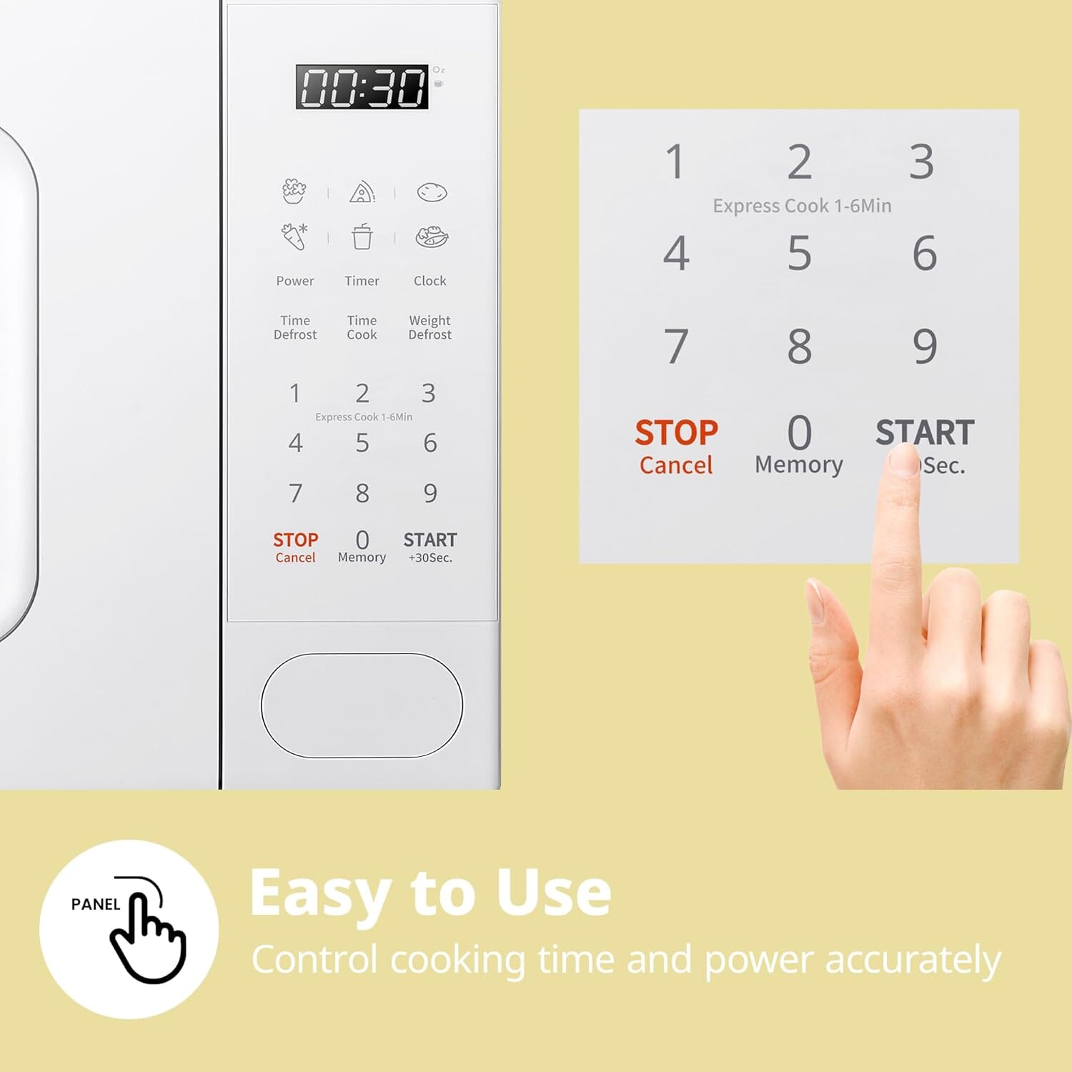 COMFEE 700W 20L Countertop Microwave Oven with LED Display - House Comfort