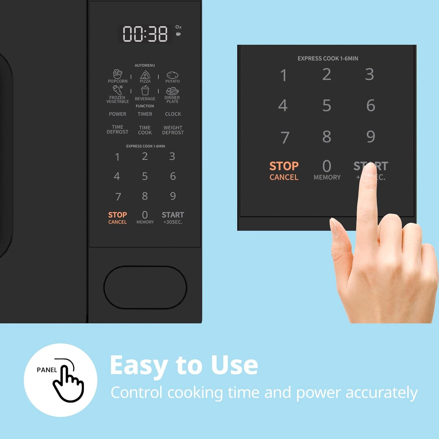 COMFEE 700W 20L Countertop Microwave Oven with LED Display - House Comfort