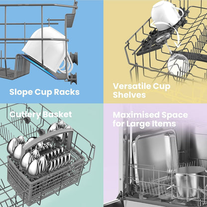 COMFEE Cloud Wash Freestanding Dishwasher with 12 place settings - House Comfort