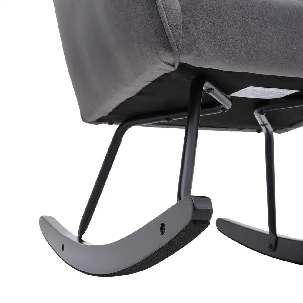 Comfy Grey Nursery Rocking Chair - House Comfort