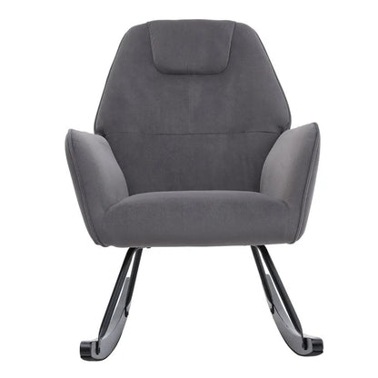 Comfy Grey Nursery Rocking Chair - House Comfort