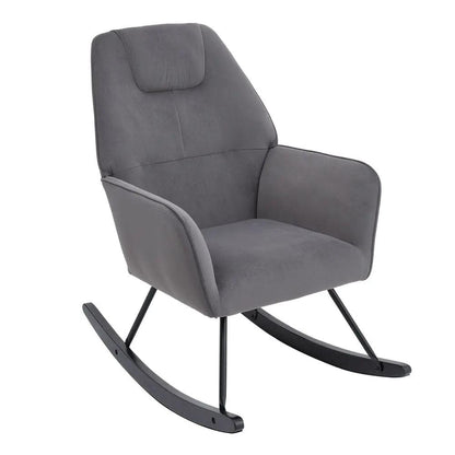 Comfy Grey Nursery Rocking Chair - House Comfort