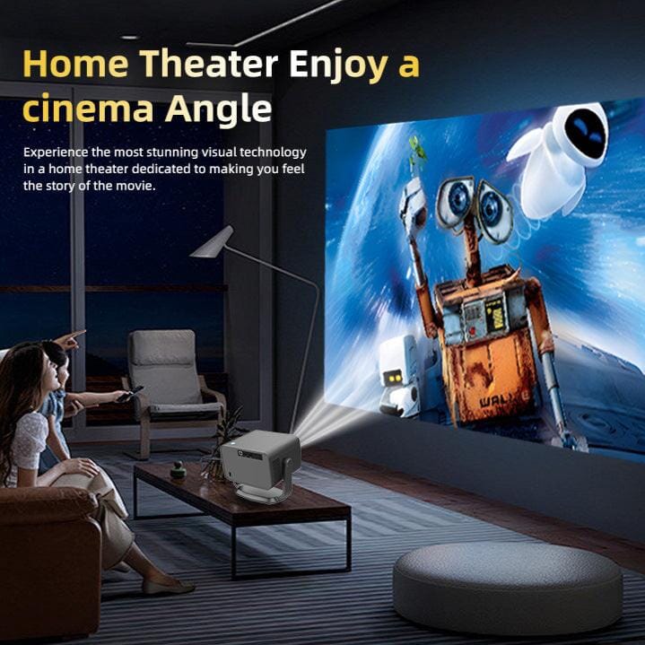 Compact 360 Smart 4K Projector - House Comfort