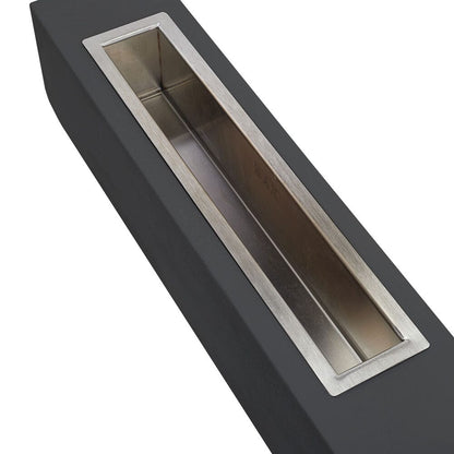 Concrete Rectangle Bio - Ethanol Outdoor Tabletop Fireplace - House Comfort