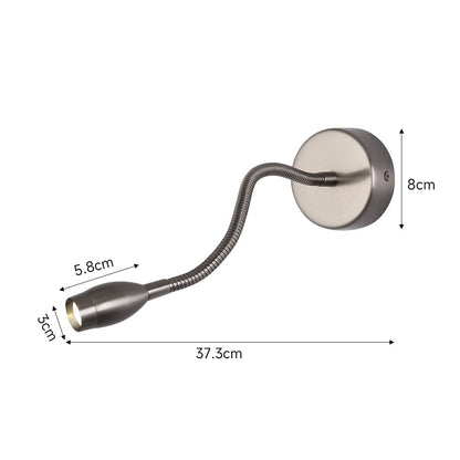 Contemporary Adjustable Gooseneck LED Wall Light - House Comfort