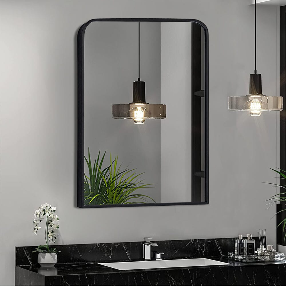 Contemporary Arched Bathroom Wall Mirror - House Comfort