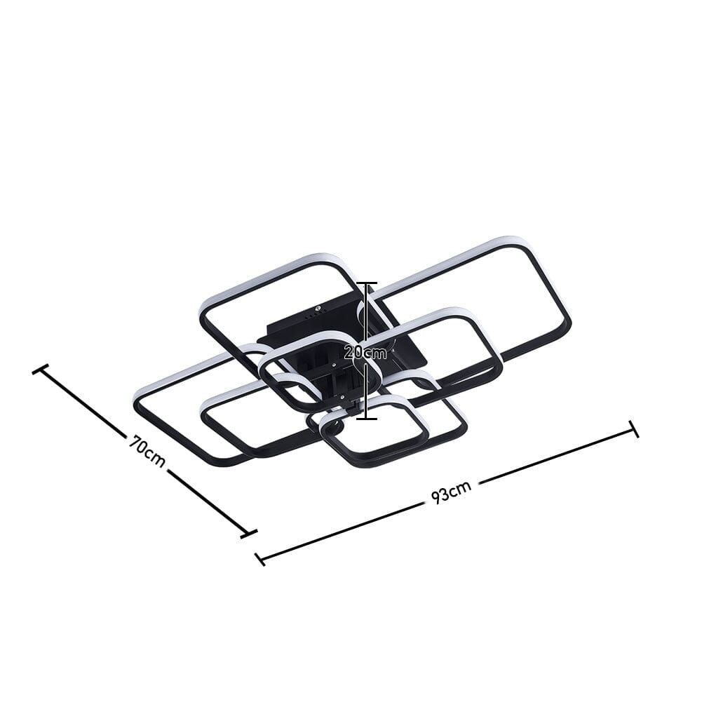 Contemporary LED Energy - efficient Semi Flush Ceiling Light - House Comfort