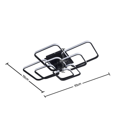 Contemporary LED Energy - efficient Semi Flush Ceiling Light - House Comfort