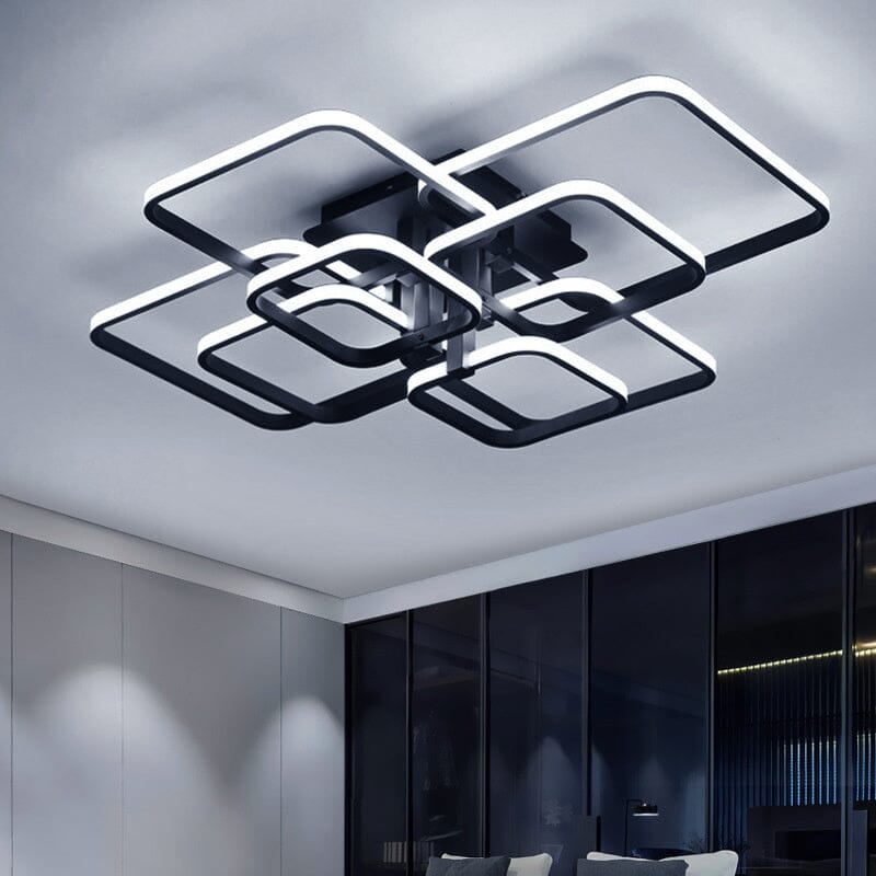 Contemporary LED Energy - efficient Semi Flush Ceiling Light - House Comfort